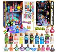 TIDALJAM 22-Piece Potion Kits for Kids - Magic Mixies Fairy Potions Making Kit with Ingredients & Cauldron, Best Birthday for Girls Boys Ages 6-12 for Craft Parties.