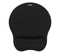TIDALSOIL Ergonomic Mouse Pad with Wrist Support with Non-Slip PU Base, Pain Relief Memory Foam Mousepad for Office & Home, Black