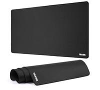 TIDALSOIL Mouse Pad, Gaming Mouse Mat, 900 x 400 mm Gaming Mouse Pad Desk Mat with Waterproof, Non-slip Rubber for Improved Accuracy Suitable for Various Scenarios Such as Work, Play and Study Black