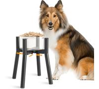 TIDANT Elevated Dog Bowl Stand for Large Dogs, Adjustable Width 7-10.6, 11" Tall Dog Food Water Stand, Bowl Not Included