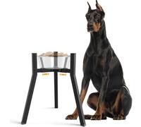 TIDANT Elevated Dog Bowl Stand for Large Dogs, Adjustable Width 8.2-12.6", 16.9" Tall Single Raised Dog Food Water Stand,Bowl Not Included