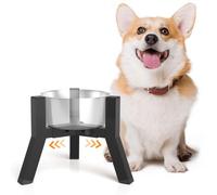 TIDANT Elevated Dog Bowl Stand for Small Dogs, Adjustable Width 5-8", Raised Dog Food Water Bowls Holder, Bowl Not Included
