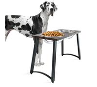 TIDANT Elevated Dog Bowls for Extra Large Dogs - 2 X-Large Stainless Steel Dog Bowls - 3000ML(100oz), 16.5" Tall Raised Dog Bowl Stand, Food & Water Bowls for Large Breed Dogs