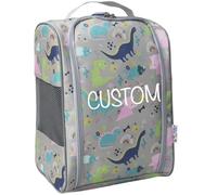 Tiddler Boot Bag | Kids Multi-Purpose Bag | Wellington Welly Boots Storage Bag for Both Children & Adults! Perfect for Muddy Wellies, Football Boots, Shoes & More (Personalised Dinky Dinos)