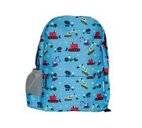 tiddlers & nippers Kids Backpack | Kids School Bag/Kids Rucksack | Ideal for School, Nursery, Holidays & Travel. (Diggers & Lorries)