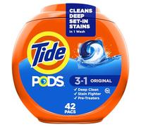 Tide 3-in-1 PODS Laundry Detergent, Original, 42 Count