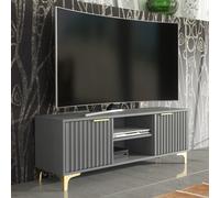 Tide Crest 120cm TV Unit Gold - Dark Grey