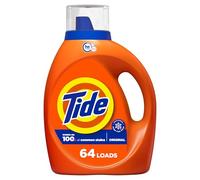 Tide Laundry Detergent Liquid, Original Scent, HE Turbo Clean, 64 Loads