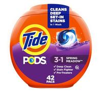 Tide PODS Liquid Detergent Pacs, Spring Meadow, 42 Count
