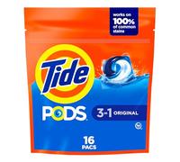 Tide PODS Original Scent HE Turbo Liquid Detergent Pacs, 16 count