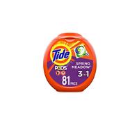 Tide PODS Spring Meadow Laundry Detergent Pacs, 81 Count - 3-in-1 Detergent/Stain Remover/Color Protector, HE & standard machines, Code 1.0037E+13