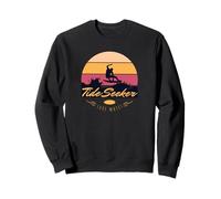 Tide Seeker Retro Surfer Silhouette and Sunset Sweatshirt