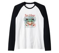 Tide & Spirit Yokai Ocean Mask Design Raglan Baseball Tee