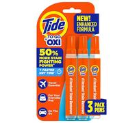 Tide Pen Stain Remover for Clothes, Tide To Go Pen, Instant Stain Remover Pen & Spot Cleaner, Portable & Travel-Friendly, Works on Food & Drink Stains, Fits in Purses & Bags, 3 Count (Pack of 1)