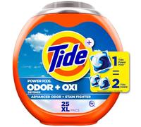 Tide Ultra OXI Power PODS with Odor Eliminators Laundry Detergent Pacs, 25 Count, For Visible and Invisible Dirt
