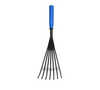 Tidee Red Gorilla Big Rake Short Blue Plastic Hand Rake for Indoors Outdoors Mucking Out Stable Garden