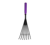 Tidee Red Gorilla Big Rake Short Purple Plastic Hand Rake for Indoors Outdoors Mucking Out Stable Garden