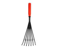 Tidee Red Gorilla Big Rake Short Red Plastic Hand Rake for Indoors Outdoors Mucking Out Stable Garden