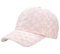 Tidefire Women's Flower Baseball Caps Adjustable Hollow Lace Hat | Summer Visor Cap