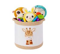 Tidelit Toy Basket for Baby Laundry Hamper Blanket Baskets Cute Giraffe Nursery Hampers Toy Storage Basket, Woven Cotton Rope Nursery Organization Bins For Girls Boys Kids Newborn Gifts Baskets