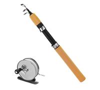 TIDES PISCHIERS AND RUBLES - WINTER RUBLES CREAM WATER TILLES | Compact ice combo, fishing rods and spool reel, portable connecting rod set for lakes, ice fishing rods