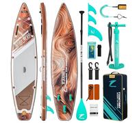 TIDETREK 11'6" Inflatable Stand Up Paddle Boards, Premium SUP Accessories, Non-Slip Comfort Deck for Youth & Adults (Amber Drift)