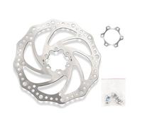 Tidevib 160mm Disc Brake for Rotor 6-Hole Hub Flange Adapter, 44mm Center Distance, Aluminum Alloy, for MTB Road Bikes and Scooters