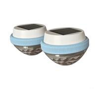Tidevib 2 Pack Waterproof Solar Floating Lights for Pool, for Auto On/Off LED Decorative Lanterns(Colorful-2pack)