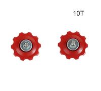 Tidevib 2 Pcs For Bicycle Rear Derailleur Guide Wheels 10T/13T/15T for 6/7/8 Speed Systems, Plastic 15g