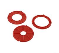 Tidevib 3-Pack Insertion for Ring Set 2610915125 for Bosch RA1171 RA1180 RA1181, Professional Grade for Red Rings for Precise Routing and Edge Profiling