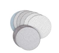 Tidevib 30PCS 3 Inch (75mm) White Dry Sanding Discs, Semi-Brittle Corundum Sandpaper for Polishing and Grinding, 60 to 1000 Grit Assortment