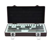 Tidevib 38-Piece Grade 0/1 High-Speed Steel Gauge Block Set for Calibration and Measurement, Compliant with ASME B8919-2002 Standards