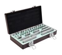 Tidevib 38-Piece Grade 0/1 High-Speed Steel Gauge Block Set for Calibration and Measurement, Compliant with ASME B8919-2002 Standards