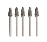 Tidevib 3mm Shank Double Cut Carbide Rotary Burr Bit for Metal, Wood, and Welding, 3x6mm Size for Die Grinder and Drill