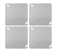 Tidevib 4-Pack 4-Inch Square Metal Electrical Box Blank Cover Plate, Junction Box Cover for Home Improvement, Flame Retardant