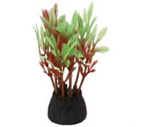 Tidevib 40 Pack Artificial Aquarium Plants PE Plastic Water Grass Fish Tank Decor Purple(G)