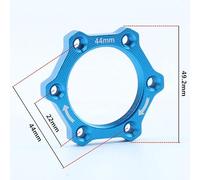 Tidevib 44mm For Bike Rotary Screw Thread Hub Flange Adapter Brake Disc for ROTOR Base, Aluminum Alloy Compatibility