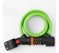 Tidevib 5-Digit Combination For Bike Lock with Built-in Taillight, 12mm Steel Cable, Type-C Rechargeable, for Night Riding Safety