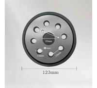 Tidevib 5-Inch 125mm 8-Hole Orbital Sander Pad with Foam Body and Hard Plastic Backing Plate for M9202B BO5041