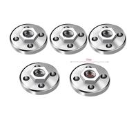 Tidevib 5-Pack Pressure Plate Cover Hexagon Nut Fitting Tool for Type 100 Angle Grinder, 30mm Silver