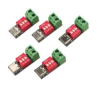Tidevib 5-Pack USB-C PD Trigger Board Module, 4V-22V Input Voltage Range with 100W Max Output, for PD/QC Fast Charge Decoy Board and Power Supply Projects