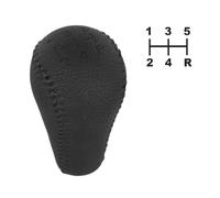 Tidevib 5-Speed Leather Gear Shift Knob for Nissan Patrol Safari Y61, Pathfinder, Navara D40, and Frontier Double Cab (2004-2015)