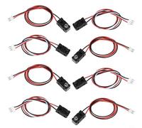 Tidevib 5Pcs Break Beam Sensor Module 3mm Photoelectric Switch 2ms Robotics DIY Counting Speed Detection 3-5V DC Black(80CM)