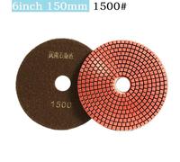 Tidevib 6 Inch 150mm Flexible Resin Polishing Pads for Granite, Marble, Concrete and Stone, Wet/Dry Grinding Disc with 3mm Working Ness