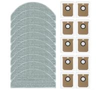 Tidevib Accessories Kit Replacement for Hoover HG4 for hydro Pro Robot Vacuum Cleaner,10 Mop Pads,10 Dust Bags