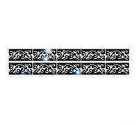 Tidevib Acrylic 3D Mirror Kick Line Wall Stickers Decorative Vinyl Decals 10 Pcs, for Home Bedroom Living Room Ceiling and Glass Decoration(Black S)