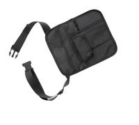 Tidevib Adjustable Waist Money Pouch Bag Waiters, Nurses, Security - Multi-Pocket Serving Apron with Key Hook and Pen Holder, 10 x 8.25 in, Black