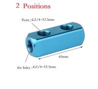 Tidevib Air Manifold Distributor with 1/4 Inch PT Thread Port, Quick Plug-in Connector for Pneumatic Systems, 5 to 9 Way Options
