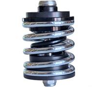 Tidevib Alloy Spring Steel Rear Shock Absorber for Brompton for A/C Line Folding for Bike, Lightweight 158g Suspension Unit with Rubber Pad, Effective Vibration Damping, Gold(Silver)