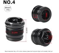 Tidevib Aluminium Alloy Bicycle Front Fork Valve Nut with Sealing Ring for RockShox Air Forks, 28.3x1.0mm 30.3x1.0mm 32.3x1.0mm Black Replacement Threaded Cap